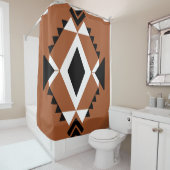 Rideau de douche de Terracotta-Chic Boho (En situation)
