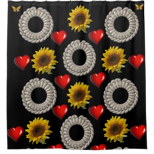 Rideau de douche de tournesol (Devant)