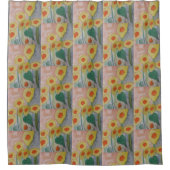 Rideau de douche de tournesol Abstrait (Devant)