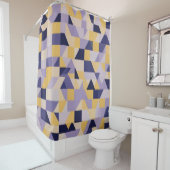Rideau De Douche De Type Violet Moderne (En situation)