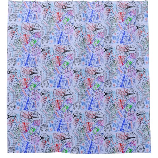 Rideau de douche de vacances européen (Devant)