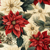 Rideau de douche de vacances Fleurs de Noël classi