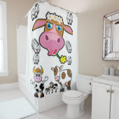 Rideau de douche de vache (En situation)