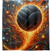 Rideau de douche de volley-ball (Devant)
