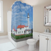 Rideau de douche de Whitefish Point Lighthouse (En situation)