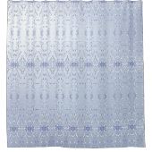 Rideau de douche décoratif bleu (Devant)
