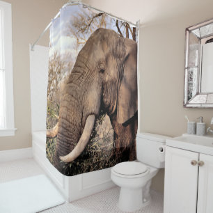 Rideau de douche d'éléphant