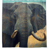 Rideau de douche d'éléphant africain (Devant)