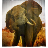 Rideau de douche d'éléphant africain (Devant)