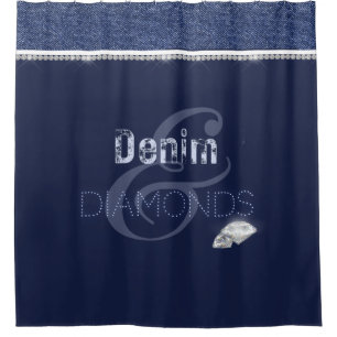 rideau de douche Denim & diamants