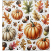 Rideau de douche design citrouille Fall (Devant)