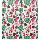 Rideau de douche design de Noël (Devant)