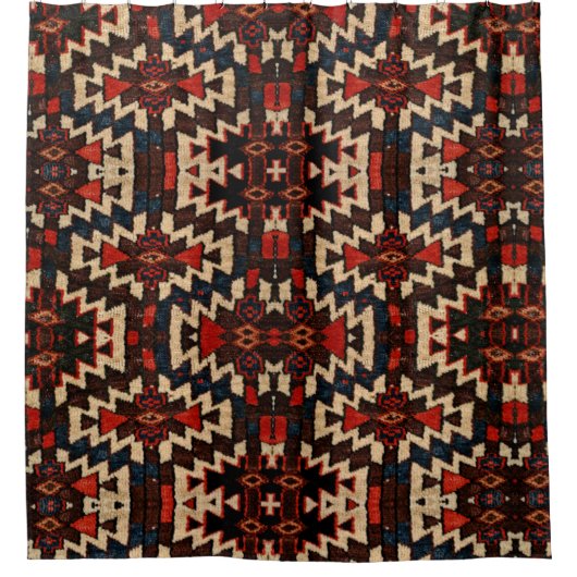 rideau de douche design de tapis oriental (Devant)