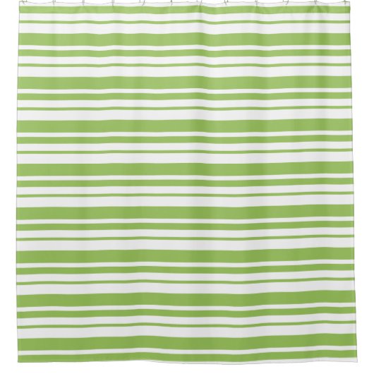 Rideau De Douche Design En Gris Vert Et Blanc (Devant)