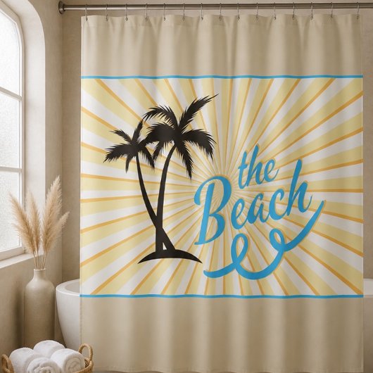 Rideau de douche - Design N°4 The Beach