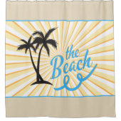 Rideau de douche - Design N°4 The Beach (Devant)