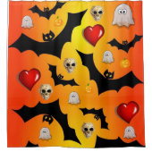 Rideau de douche d'Halloween (Devant)