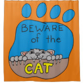 Rideau de douche d'Halloween, Chat (Devant)