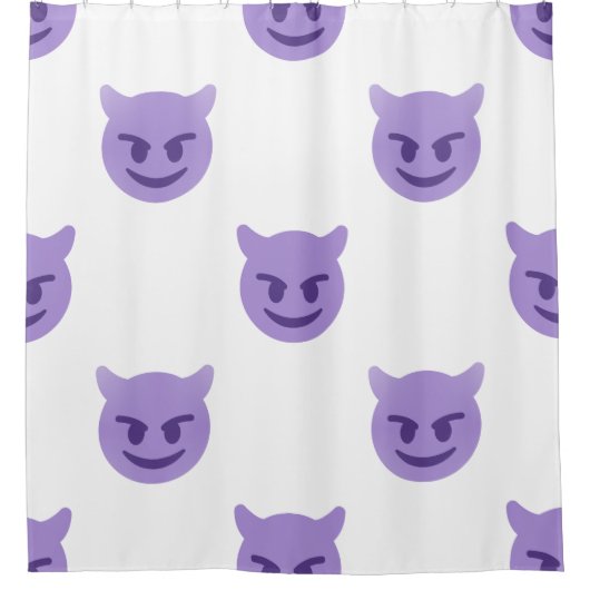 rideau de douche diable émoji (Devant)