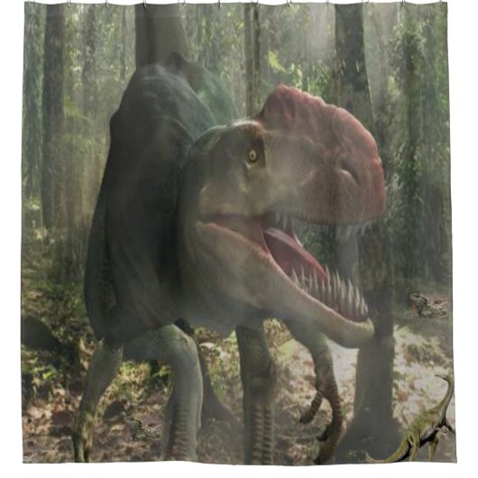 Rideau de douche dinosaure pour enfants (Devant)