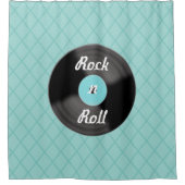 Rideau de douche disque Rock n Roll (Devant)