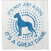 Rideau de douche Dogue Allemand Drôle (Devant)