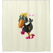 Rideau de douche d'oiseaux moderne (Devant)