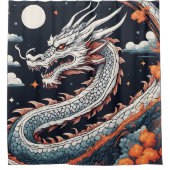rideau de douche dragon de nuit (Devant)