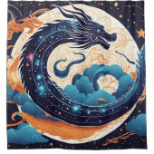 rideau de douche dragon lune (Devant)