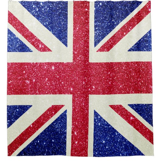 Rideau de douche drapeau britannique - Design brit (Devant)