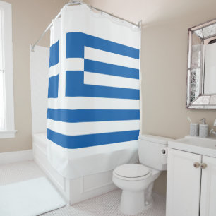 Rideau de douche drapeau grec