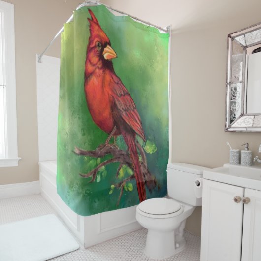 Rideau de douche du Cardinal Nord (En situation)