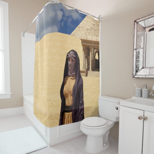 Rideau de douche du désert (En situation)