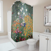 Rideau de douche du jardin fleuri Klimt (En situation)