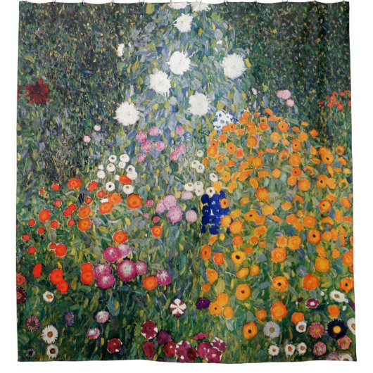 Rideau de douche du jardin fleuri Klimt (Devant)