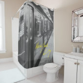 Rideau de douche du métro New York Retro (En situation)