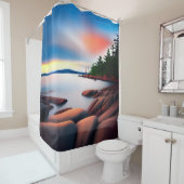 Rideau de douche du parc national Acadia (En situation)