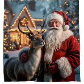 Rideau de douche du Père Noël (Devant)