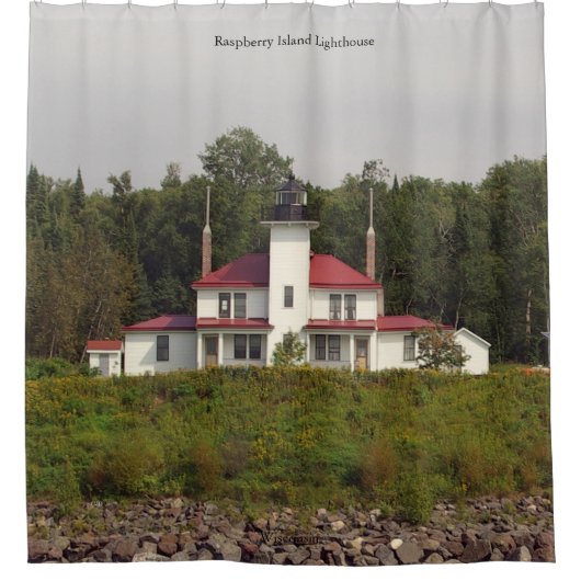 Rideau de douche du phare de Raspberry Island (Devant)