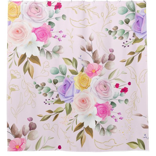 Rideau de douche du printemps