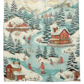 rideau de douche du ski lodge (Devant)