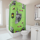 Rideau de douche du train (En situation)