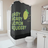 Rideau de Douche Easy Peasy Lemon Squeezy - Noir (En situation)