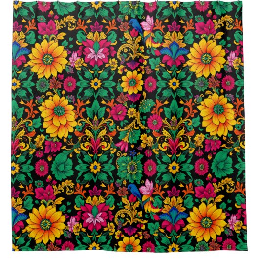 Rideau de douche Eclectique - Maximaliste (Devant)