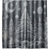 Rideau de douche en argent d'hiver (Devant)