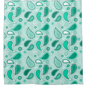 rideau de douche en cachemire vert (Devant)