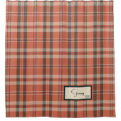 Rideau de douche en corail plaqué moderne (Devant)