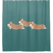 Rideau de douche en Corgi volant (Devant)