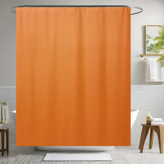 Rideau de douche en cuir orange