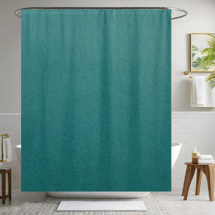 Rideau de douche en cuir turquoise